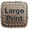 Icon for large print